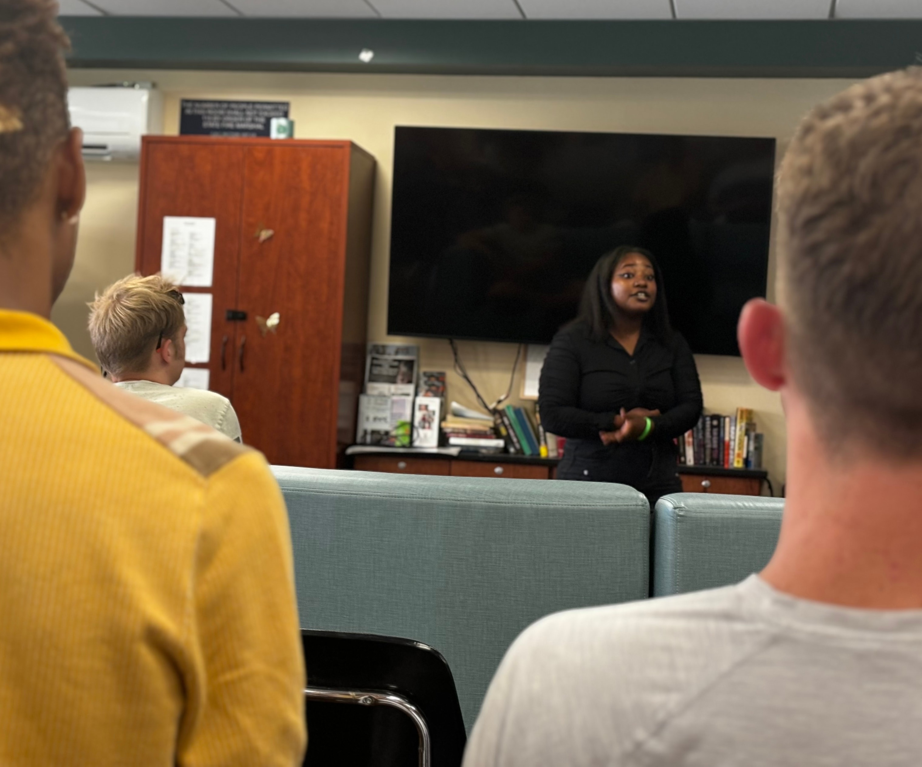 Educator presenting during professional development training session