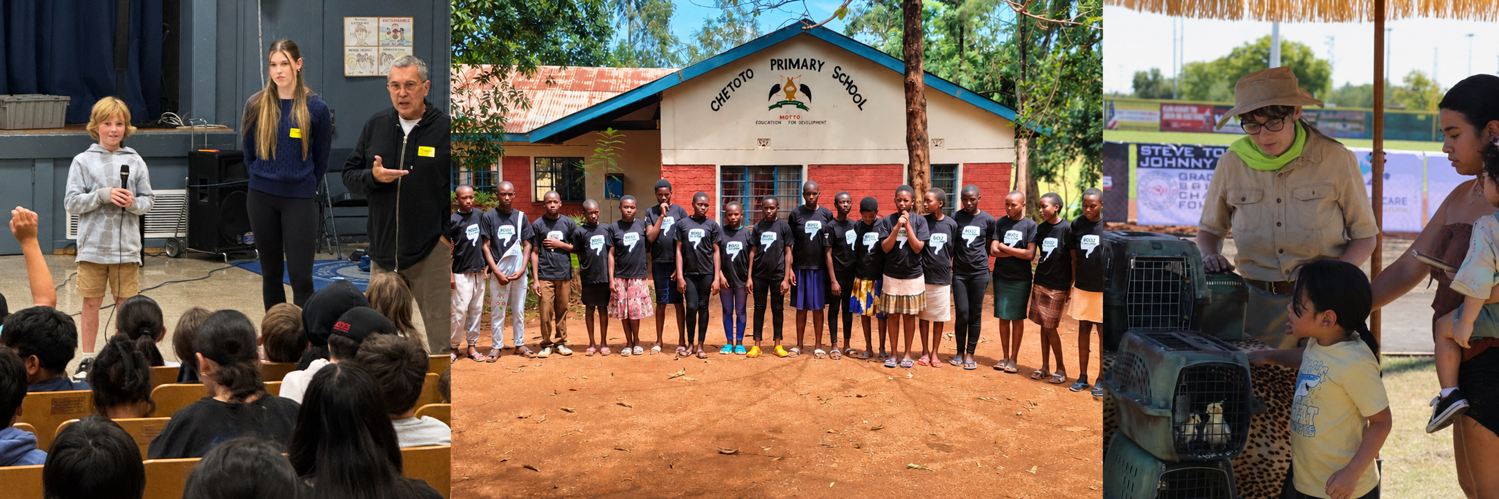 Youth leadership program students at a school event