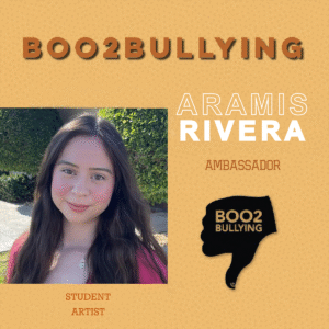 Young woman ambassador for Boo2Bullying campaign.